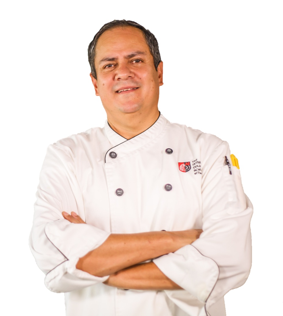Chef Rudy Carrillo in his chef whites